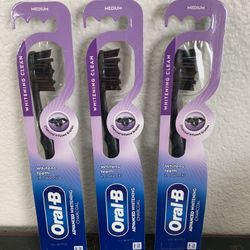 Oral-B Charcoal Medium Toothbrush, Whitening Therapy 1 Count  New.   $9:00 for all