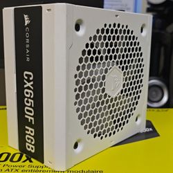 White RGB Power Supply Corsair CX650F RGB