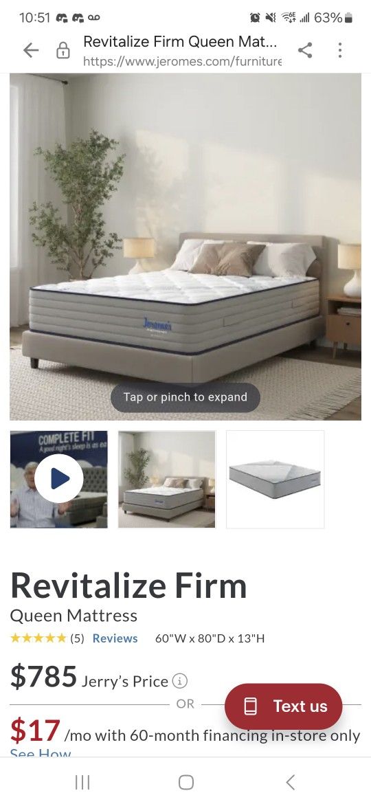 Revitalize Firm Queen Mattress