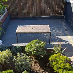 FREE Metal Outdoor  Table Frame With Wood Top