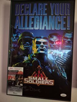 Small Soldiers Signed Movie Poster Framed JSA Certified