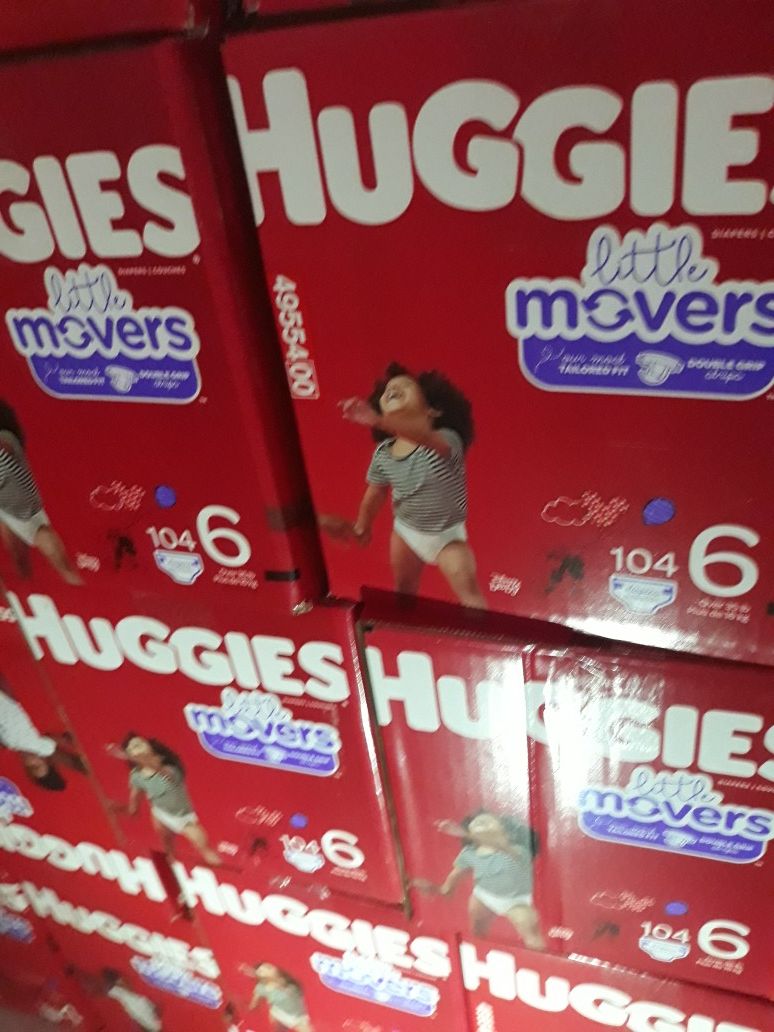 HUGGIES LITTLE MOVERS SIZE 6 $33 CADA UNO PRECIO FIRME DISPONIBLES EN SANTA ANA