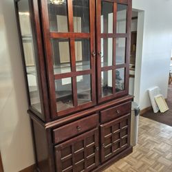 Solid Wood China Cabinet