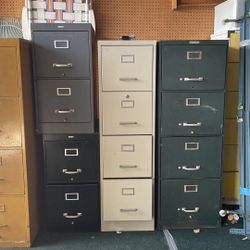 5 Filing Cabinets (3 Big, 2 Small) 