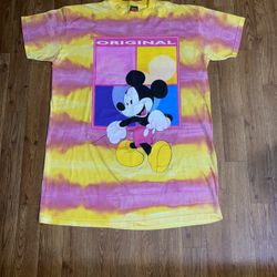 VTG 90’s Mickey Unlimited Tie Dye Shirt, Size: 2XL