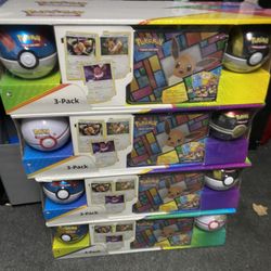 Pokemon Eevee Evolutions Tin & 2 Poké balls Costco Exclusive!!