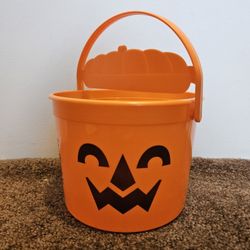 2022 McDonald's Halloween Happy Meal Orange McPunk'n Bucket (w/ Stickers)