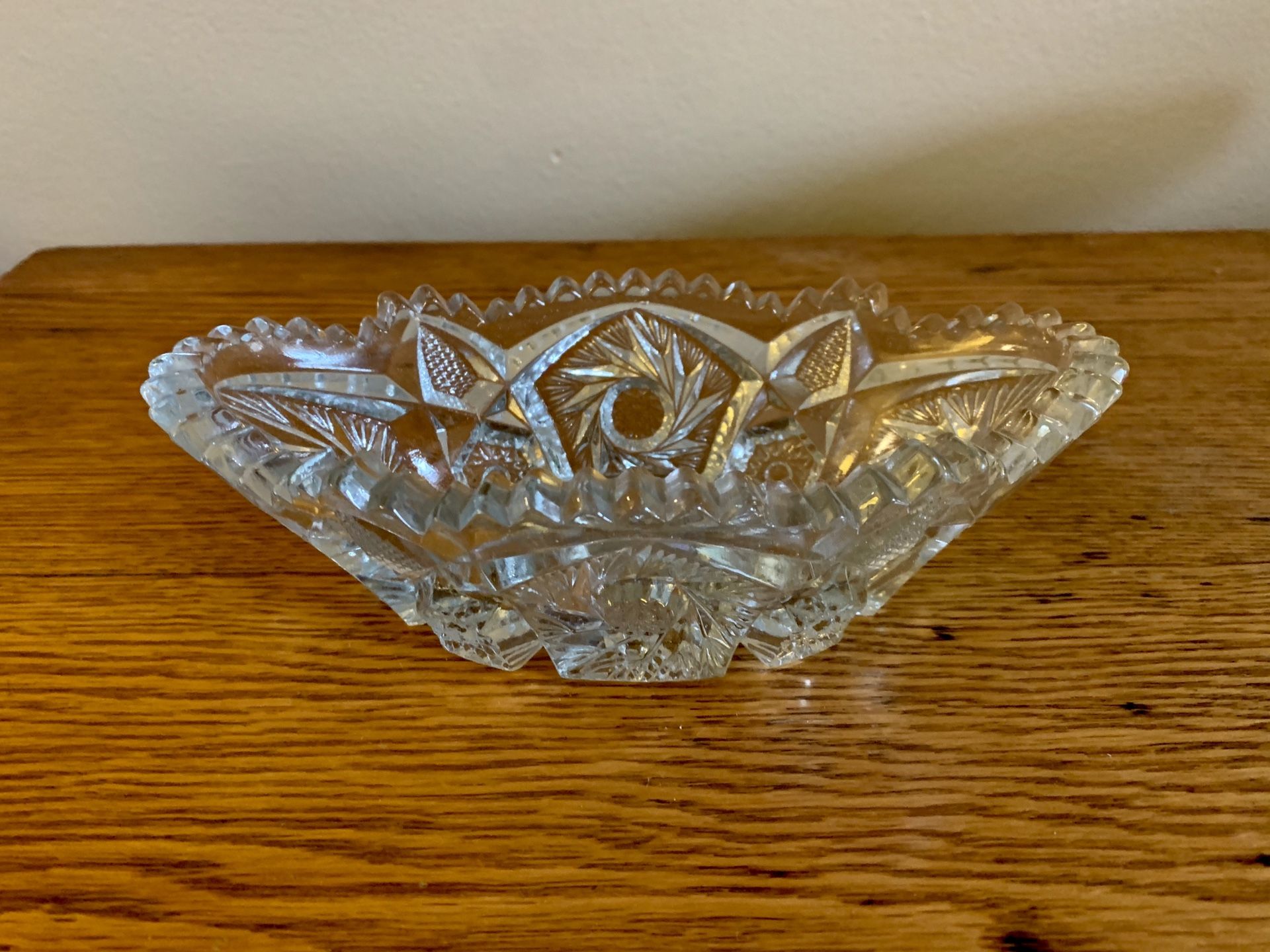 Cut Glass Candy Dish
