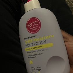 This EOS  lotion Is Smoothing  For Your Skin It Helps With Sensitive Skin And Comes With 2in1