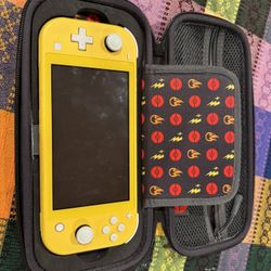 Nintendo Switch Lite Yellow W/ Case