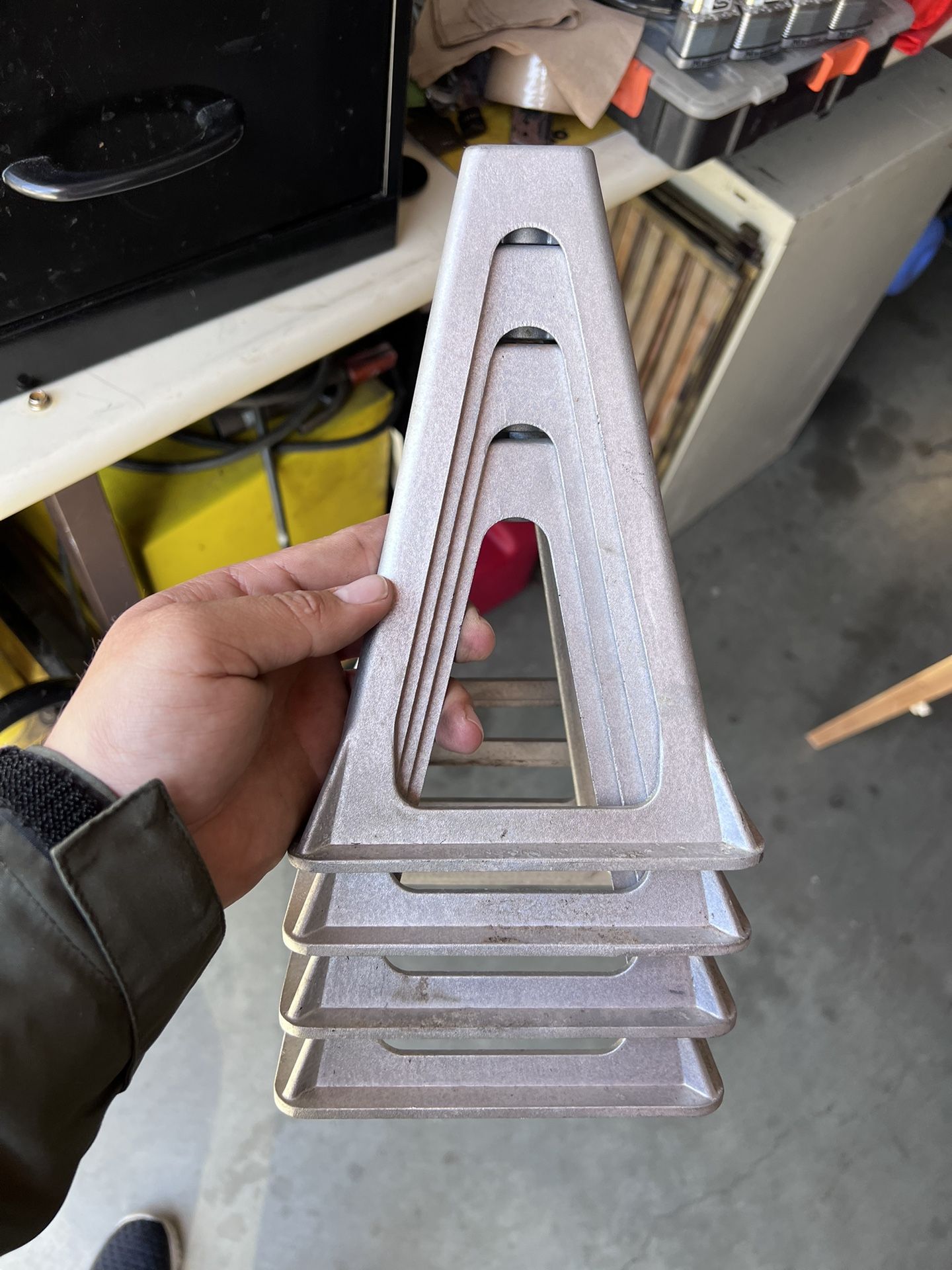 RVMATE Stack Jack 4 Pack, for RV, Camper and Trailer Stabilization, Aluminum RV stabilizer, Adjustab