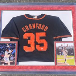 Brandon Crawford Signed Jersey PSA/DNA San Francisco Giants Autographed