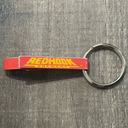 Collectible Redhook Brewery Red & Yellow Bottle & Can Opener Keychain