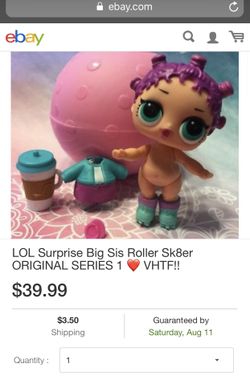 Lol doll roller sk8er top