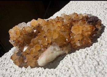 Large Citrine Crystal Cluster