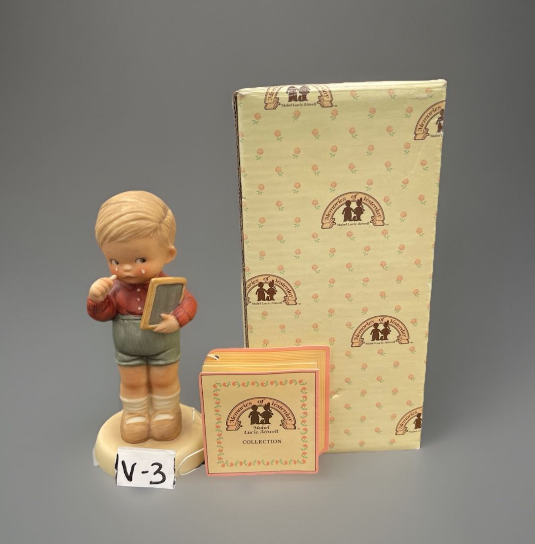 Enesco 1987 Memories of Yesterday How Do You Spell Sorry Little Boy Figurine