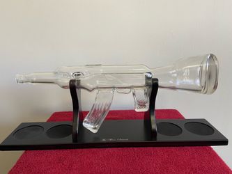 Display Glass bottle Ak 47 style