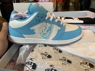 Warren Lotas Reaper Dunk Low Electric Blue - sz 9.5