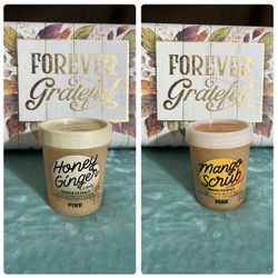 Pink Mango&Honey Ginger Scrub. $12 Each Scrub+ 2 Free Crochet Headbands 
