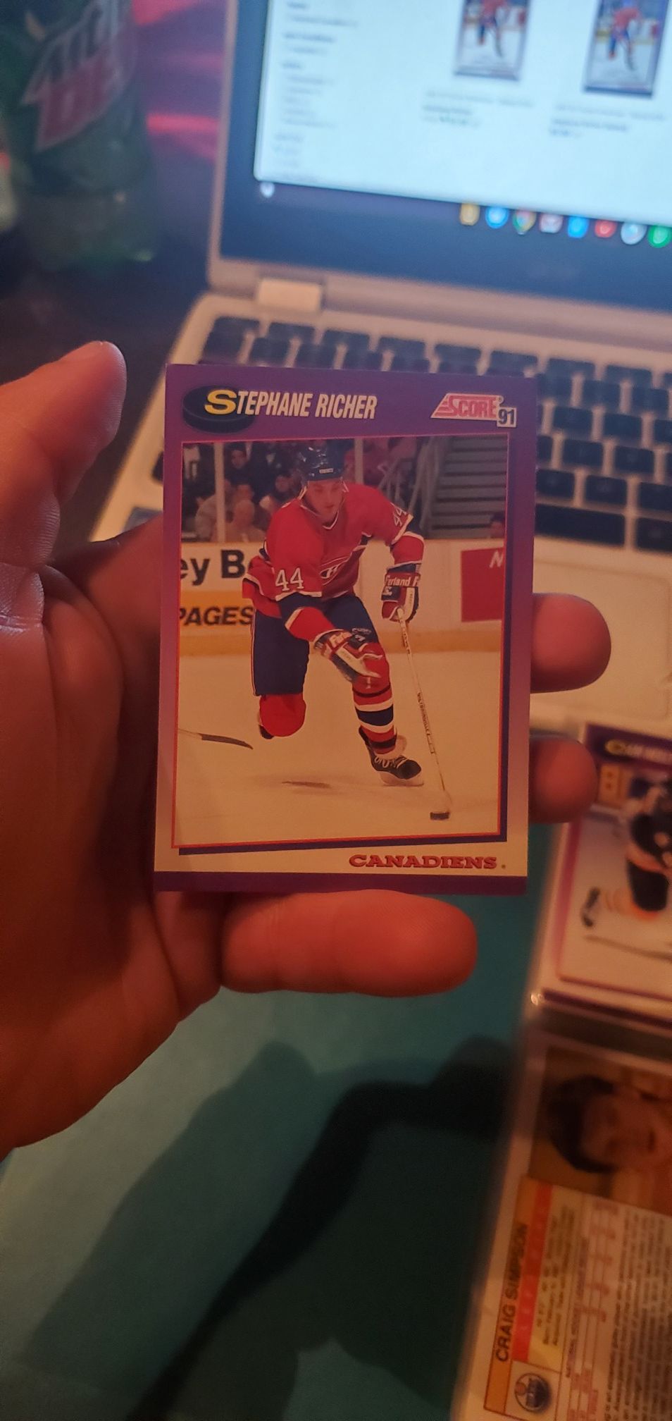 Stephane richer hockey card