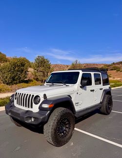 2020 Jeep Wrangler Unlimited Sport 4 Door White Upgraded Wheels and Tires