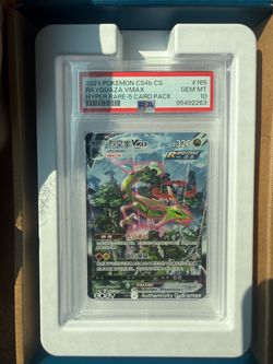 FS/FT PSA 10 Rayquaza VMAX Hyper Rare Pokemon Card #165
