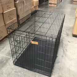 Xxl 42” Dog Crate wire folding cage  42”x 28” x31”H double doors New in Box
