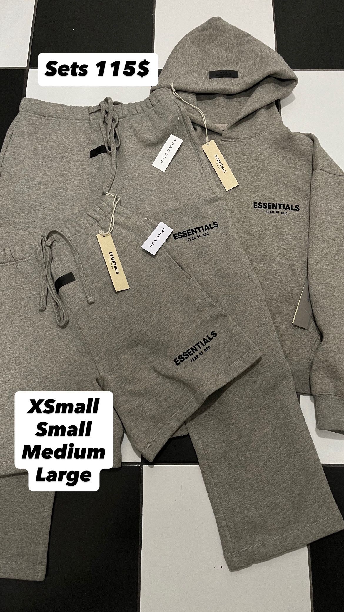 Essential Set Uncuffed Sweats and Hoodie