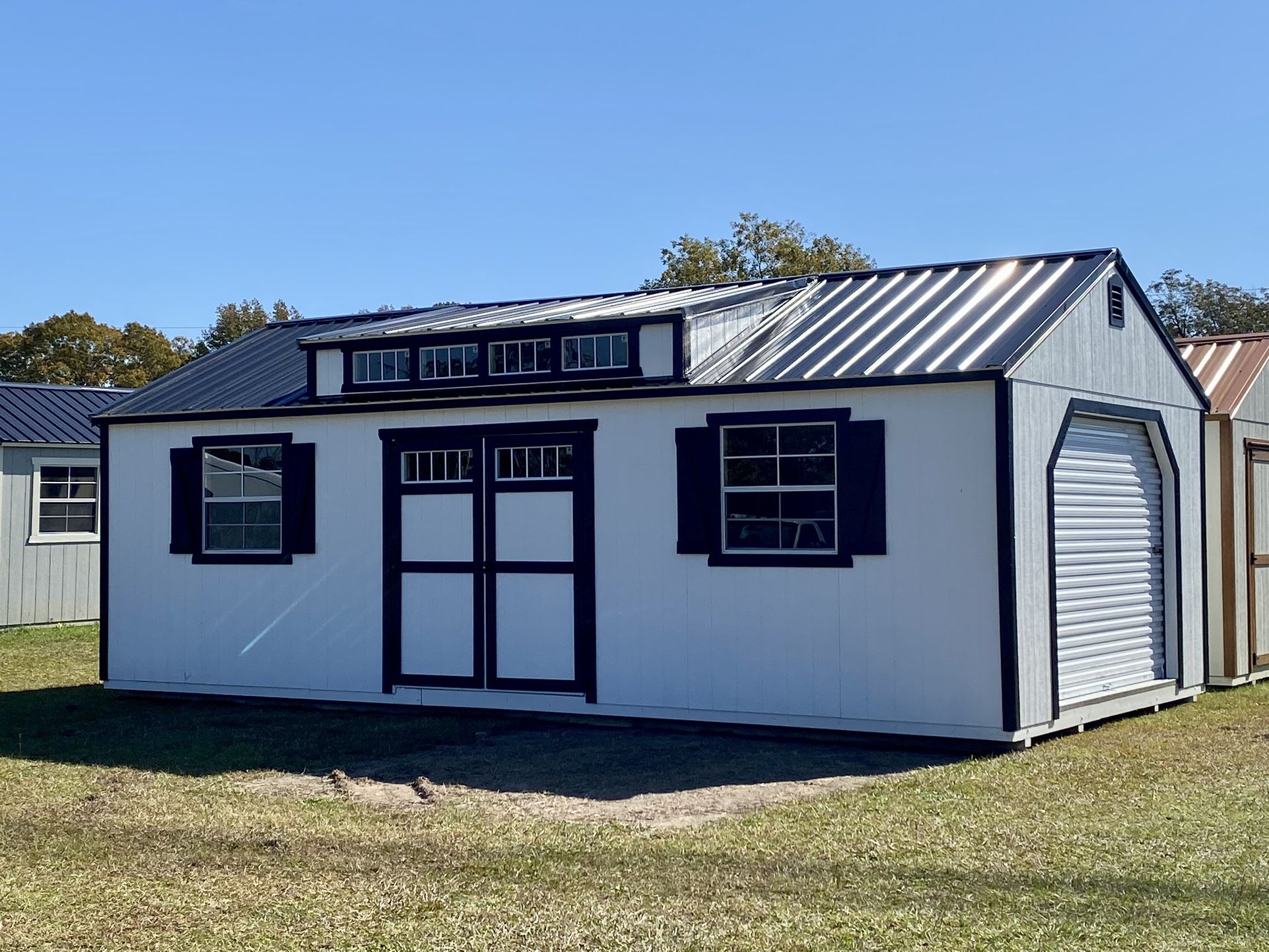 14x28 Shed w/ Garage & Dormer Package 