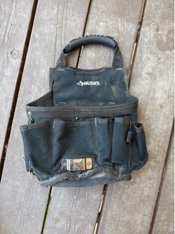 Husky Tool Pouch and Leather Tool Belt