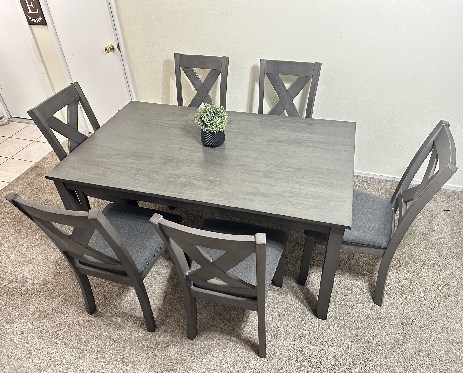 Dining Table and 6 Chairs Set From Ashley Furniture/Check My Offers😉