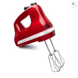 KitchenAid Ultra Power 3-Speed Hand Mixer, Empire Red, Model KHM312ER