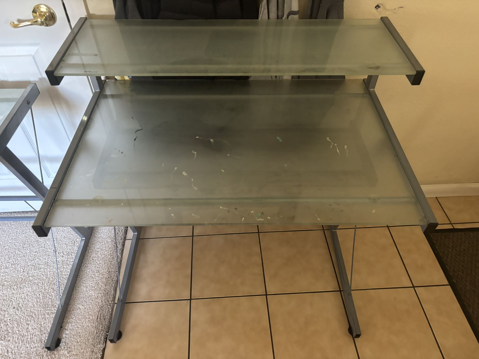 2 Glass Desk