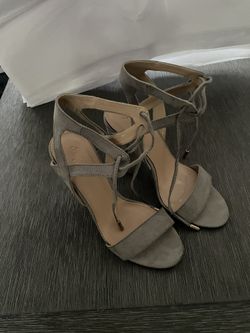 Grey Straps Heels