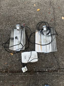 HID Grow Light Setup with Reflectors and Ballast