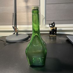 Vintage Green 4/5 Quart Bottle Square Bottom Numbered