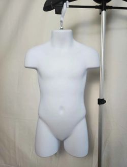 Child torso mannequin for clothing display