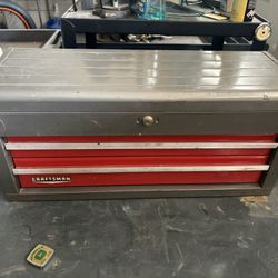 Vintage Craftsman Top Tool Box With Tray 