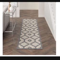 2ft X 10ft Cozumel CZM02 Cream Rug Outdoor Indoor !!