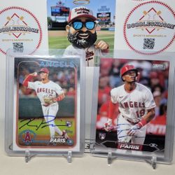 Kyren Paris Angels Memoribilia  Autographs Baseball Cards 