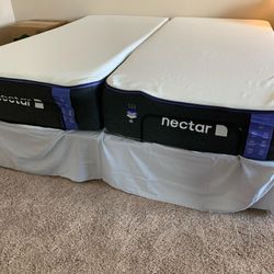 Nectar Twin Xl Mattresses (split King) Beds 