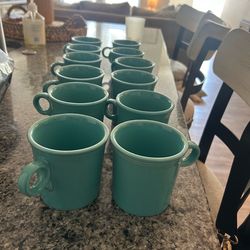 12 set of fiesta ware mugs
