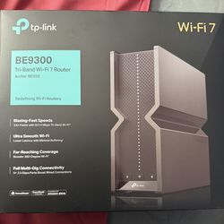 TP-Link Tri-Band BE9300 WiFi 7 Router (Archer BE550) – 6-Stream, Full 2.5G Ports, 6 Internal Antennas, Up to 2,000 sq. ft., EasyMesh Expansion, VPN