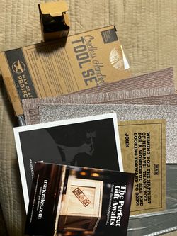Man Crates Projects 2 In 1 Bundle Box - Cordless Handheld Toolset & DIY Knife Maker