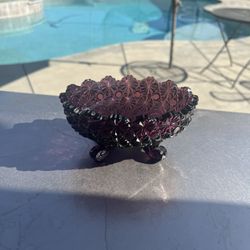 Fenton LG WRIGHT Glass Dish