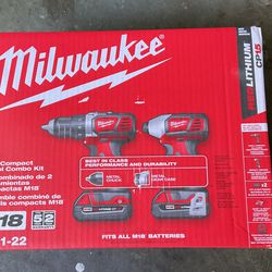 Milwaukee M18 Compact 2-Tool Combo Kit