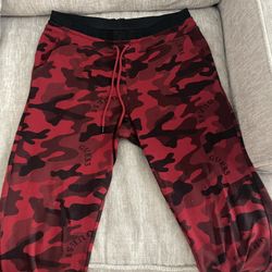 Red Camo Guess Sweatpants