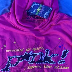 Pink Spider Hoodie Pink 