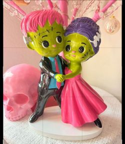 NWT Lab No. 10.31" Frankenstein and Bride Dancing Goblin & Ghoul VHTF