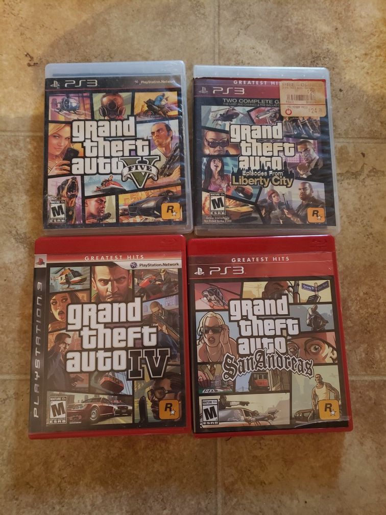 Different games for ps3 make offer for 1 set or all sets